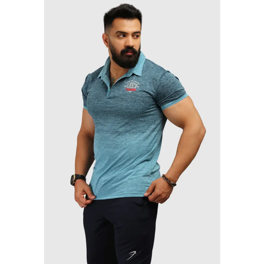 Raw Polo Slim Fit T-shirt Blue