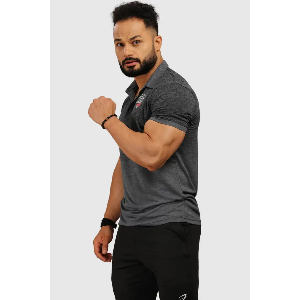 Raw Polo Slim Fit T-shirt Grey