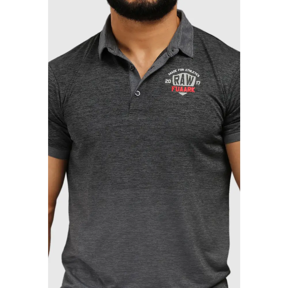 Raw Polo Slim Fit T-shirt Grey