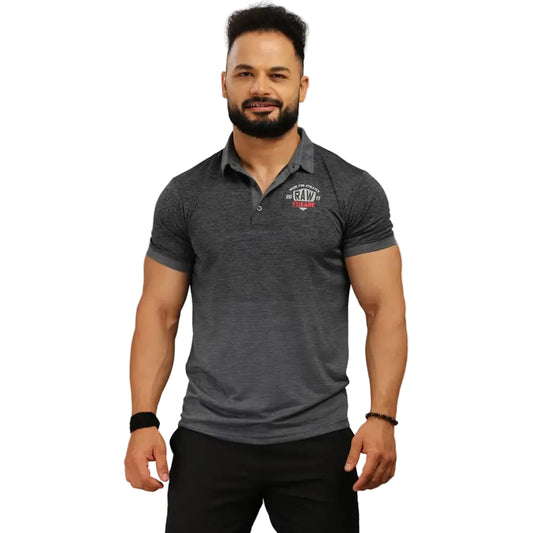 Raw Polo Slim Fit T-shirt Grey