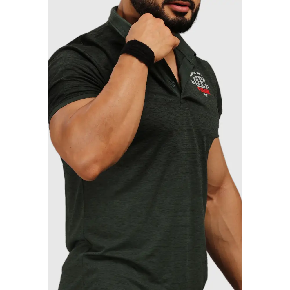 Raw Polo Slim Fit T-shirt Olive - Tshirts