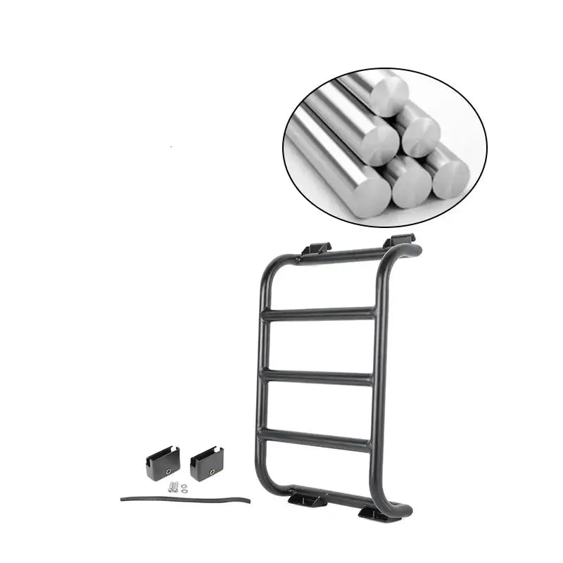 Rear Window Rack / Ladder for RV’s & Campervans - Black - HBC