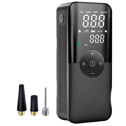 Rechargeable Air Pump Tire Inflator Portable Compressor Digital Cordless Car Tyre Inflator for Motocycle Bicycle Balls