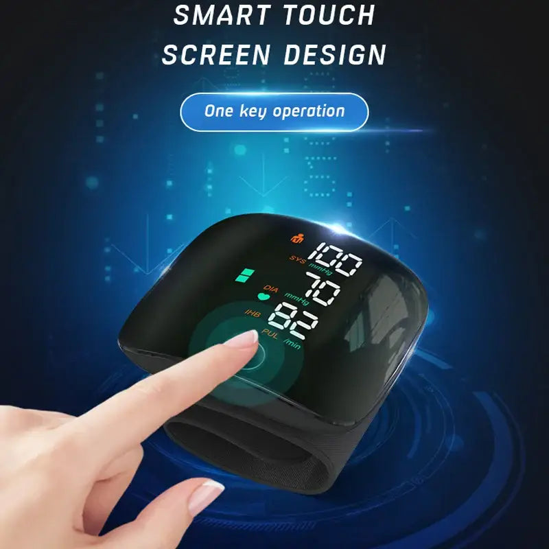 Rechargeable Digital Wrist Blood Pressure Monitor - Black / Blood Pressure Monitor - HBC