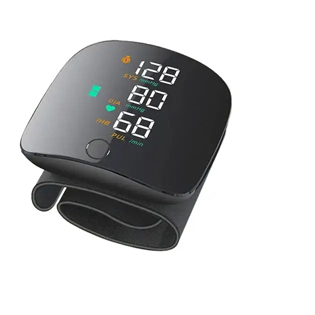 Rechargeable Digital Wrist Blood Pressure Monitor - Black / Blood Pressure Monitor - HBC
