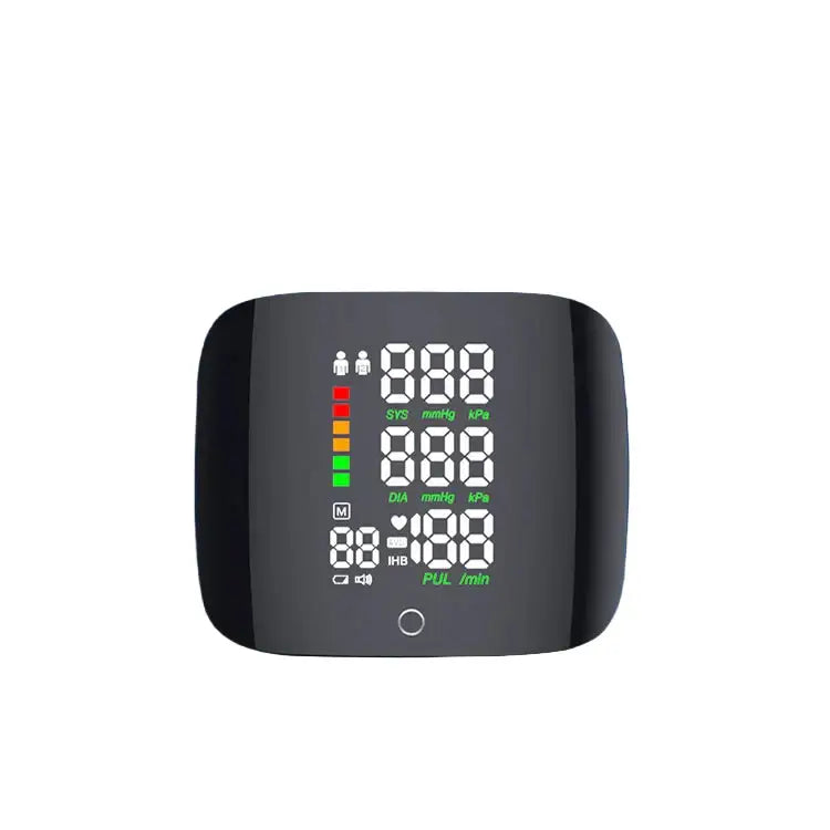 Rechargeable Digital Wrist Blood Pressure Monitor - Black / Blood Pressure Monitor - HBC
