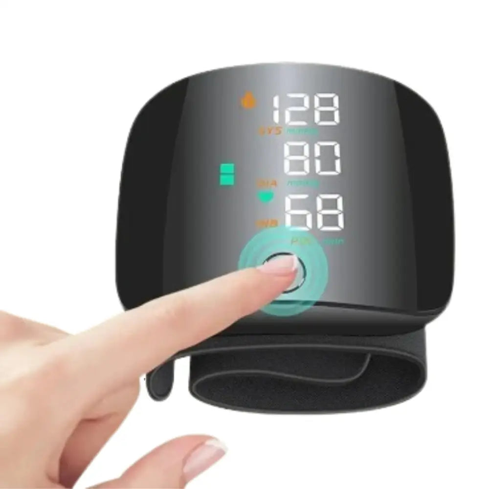 Rechargeable Digital Wrist Blood Pressure Monitor - Black / Blood Pressure Monitor - HBC