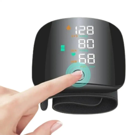 Rechargeable Digital Wrist Blood Pressure Monitor - Black / Blood Pressure Monitor - HBC