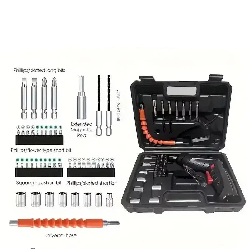 Rechargeable Electric Screwdriver Set - 47 PCS - HBC