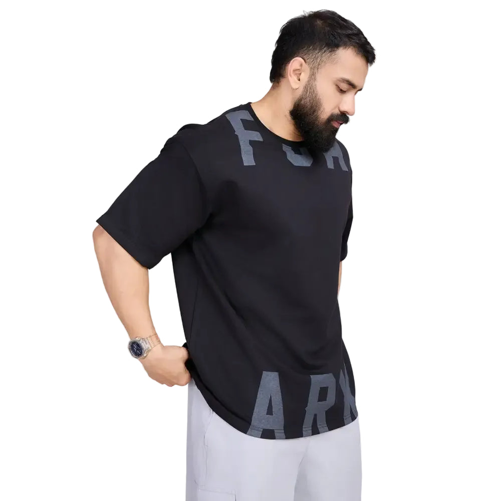 Refined Oversized T-shirt Black