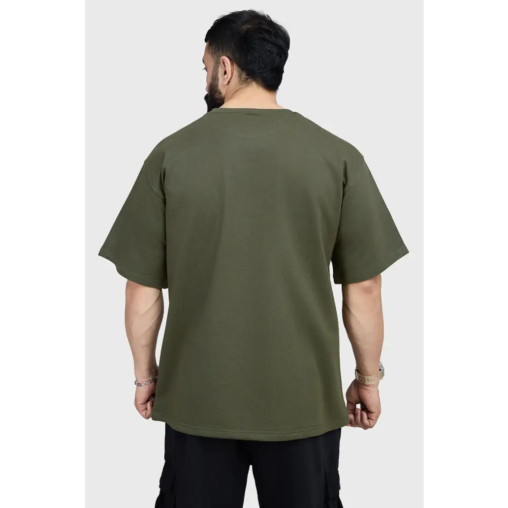 Refined Oversized T-shirt Olive