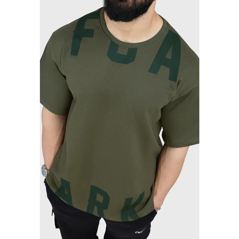 Refined Oversized T-shirt Olive