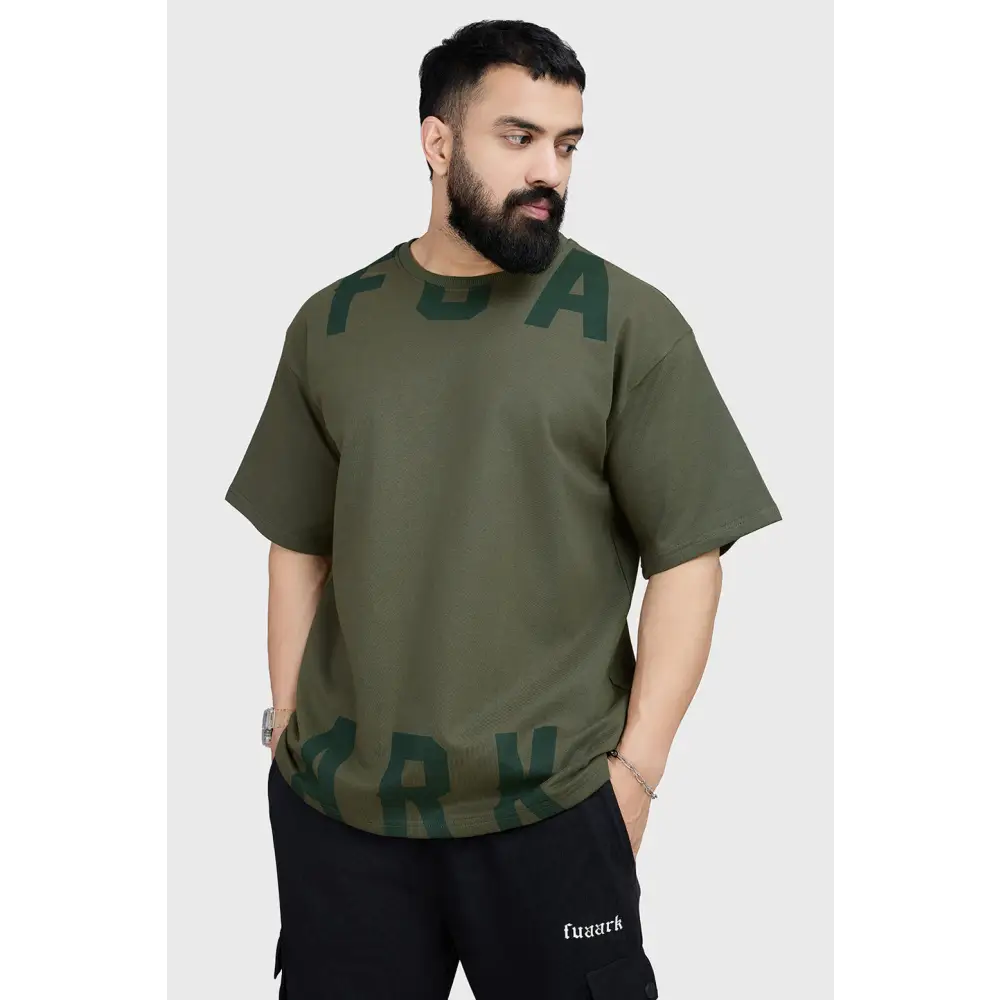 Refined Oversized T-shirt Olive
