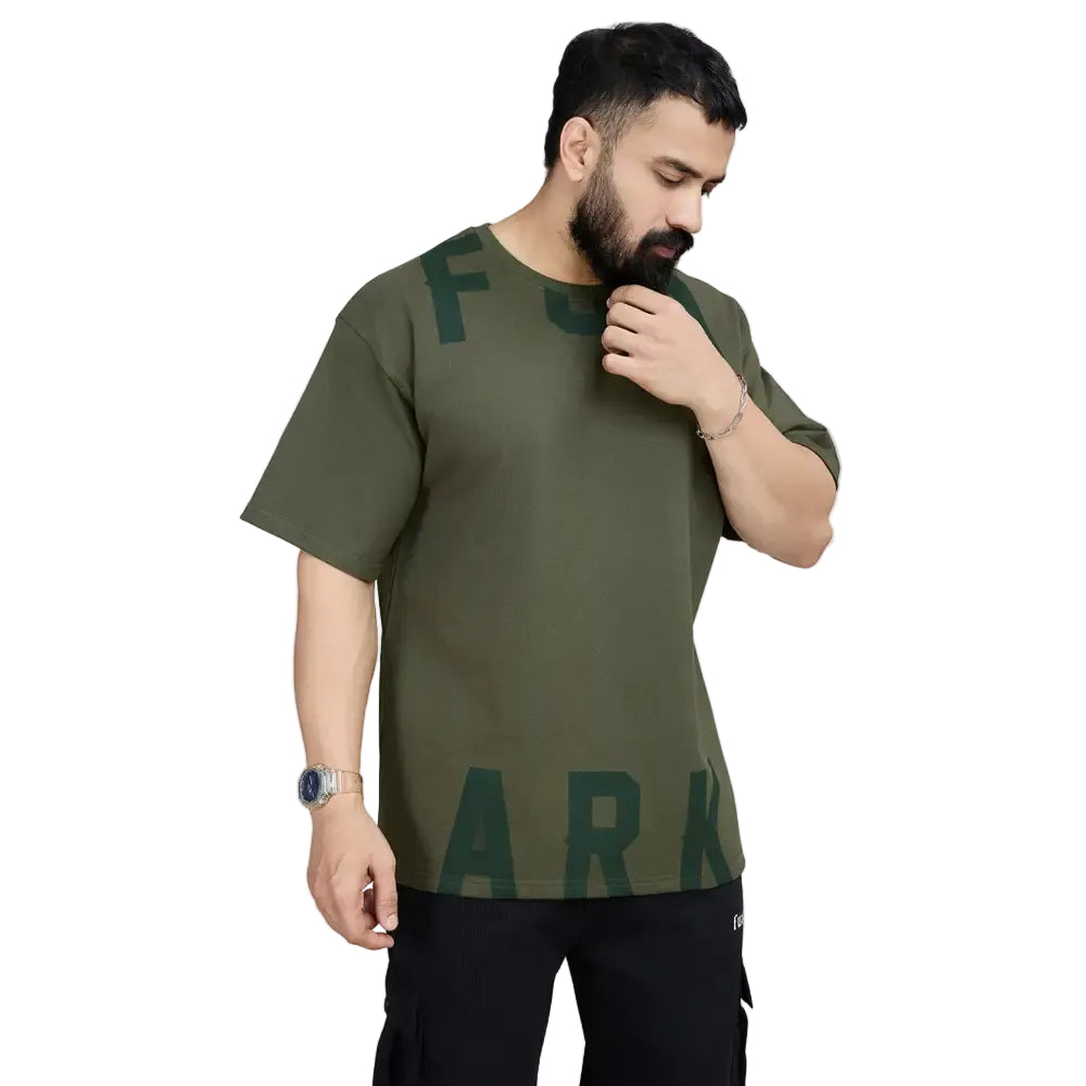 Refined Oversized T-shirt Olive