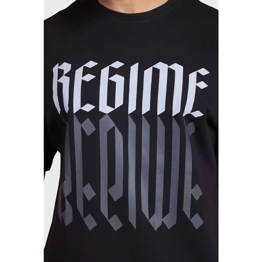 Regime Oversized T-shirts Black