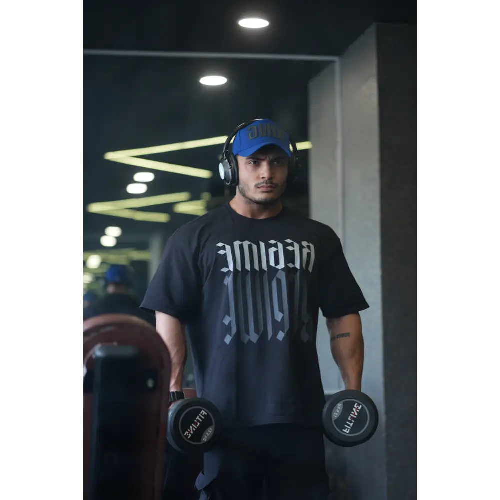 Regime Oversized T-shirts Black