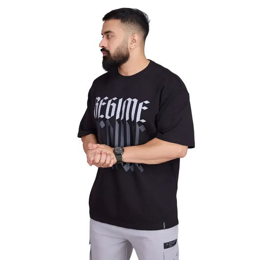 Regime Oversized T-shirts Black