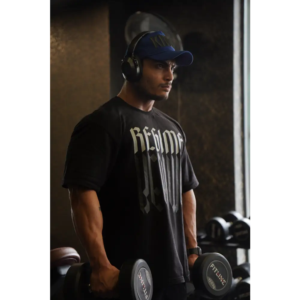 Regime Oversized T-shirts Black