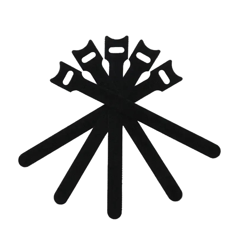 Releasable Cable Ties Wire Organizer Black 15 20 25 30cm Nylon Hook Loop Straps Wrap Zip Bundle Bandage Tie Plastics