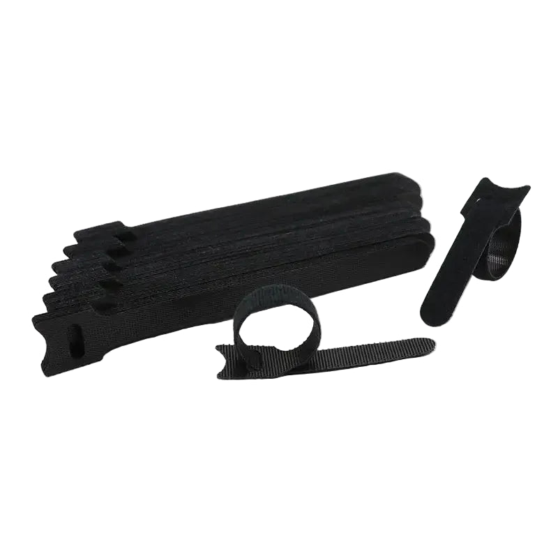Releasable Cable Ties Wire Organizer Black 15 20 25 30cm Nylon Hook Loop Straps Wrap Zip Bundle Bandage Tie Plastics