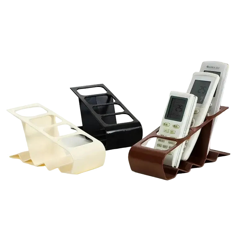 Remote Control Organizer Rack with Compartments Anti-slip Base Compact Storage for Tv Remotes and Mobile Devices