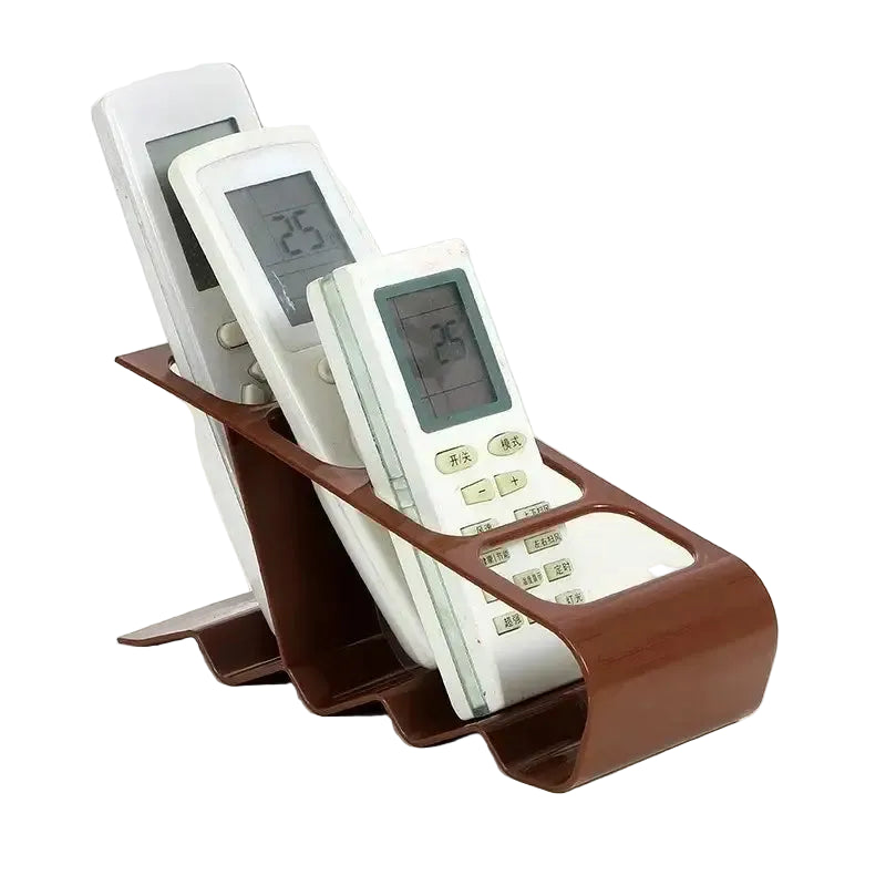 Remote Control Organizer Rack with Compartments Anti-slip Base Compact Storage for Tv Remotes and Mobile Devices