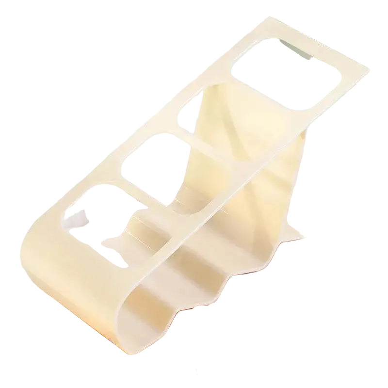 Remote Control Organizer Rack with Compartments Anti-slip Base Compact Storage for Tv Remotes and Mobile Devices - White