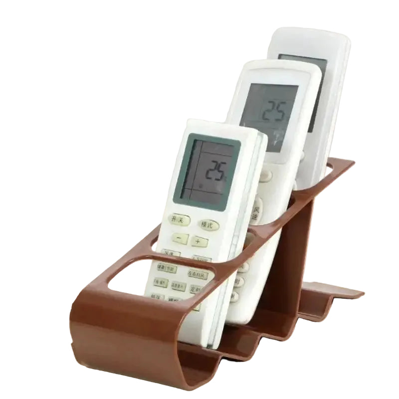 Remote Control Organizer Rack with Compartments Anti-slip Base Compact Storage for Tv Remotes and Mobile Devices