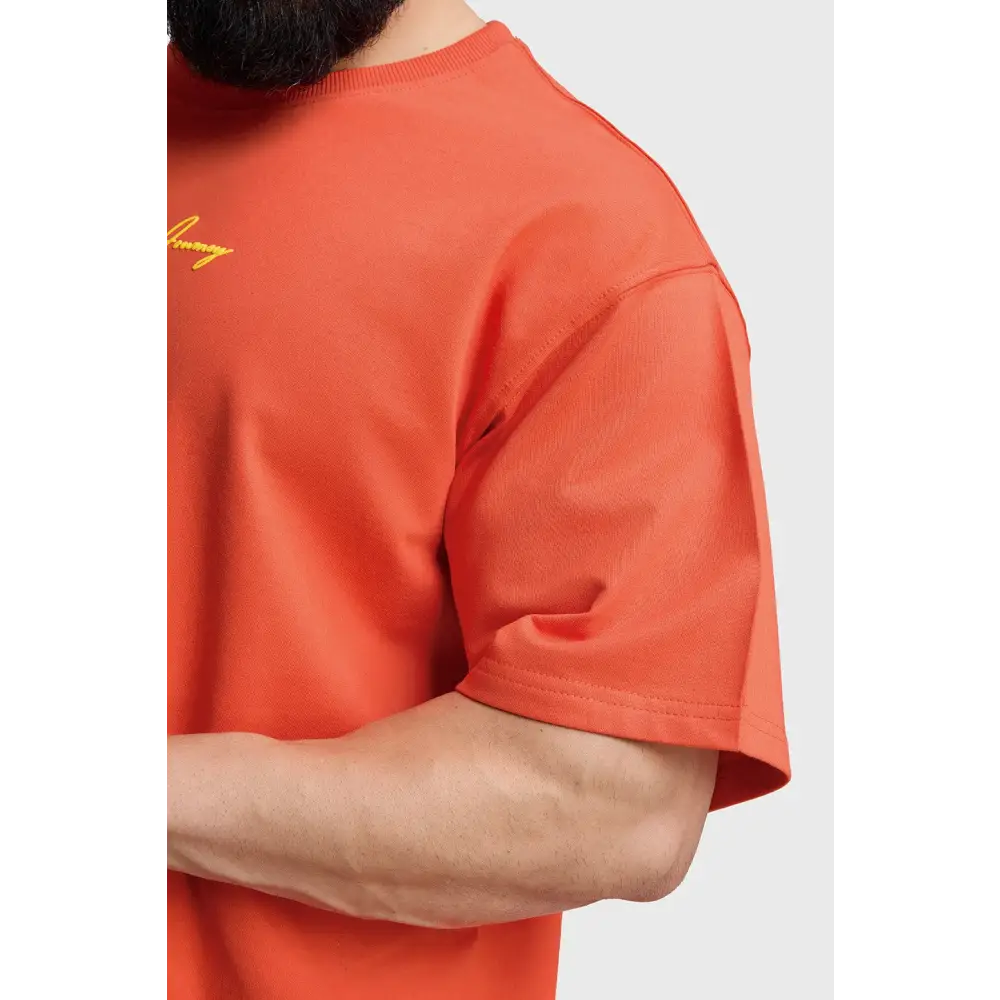 Respect The Journey Oversized T-shirt Orange - Tshirts