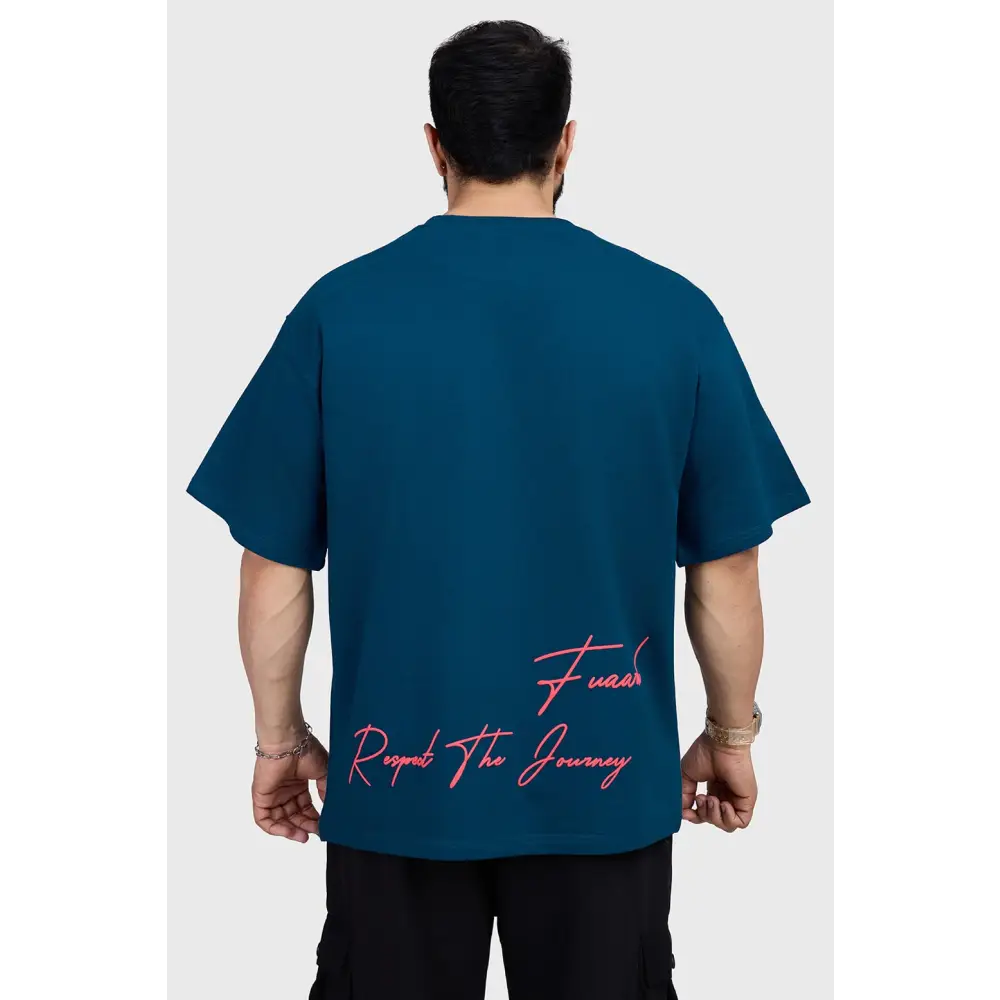 Respect The Journey Oversized T-shirt Teal - Tshirts