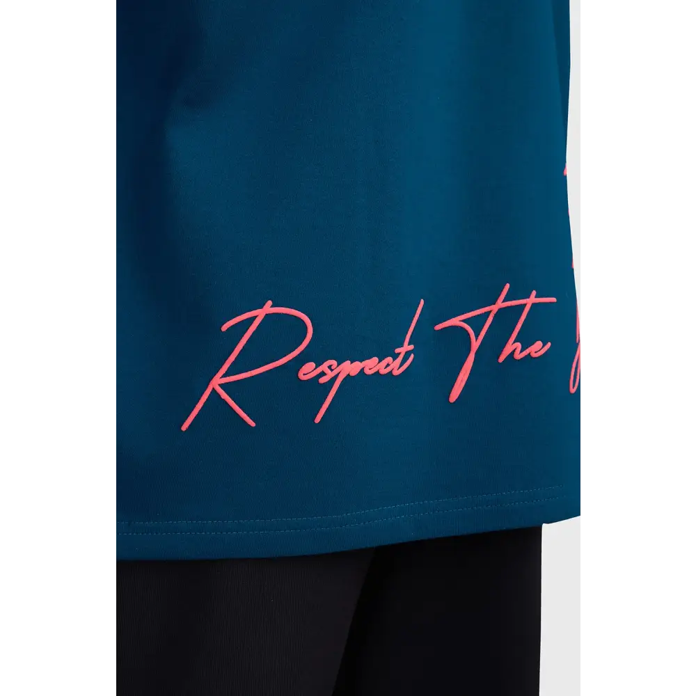 Respect The Journey Oversized T-shirt Teal - Tshirts