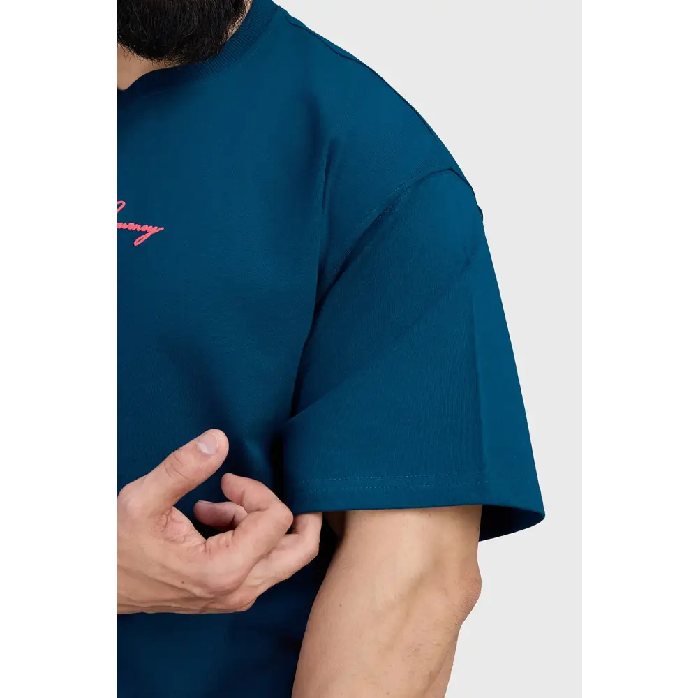 Respect The Journey Oversized T-shirt Teal - Tshirts