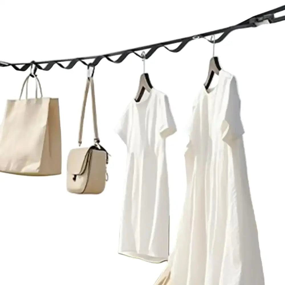 Retractable Portable RV Clothes Drying Line - Black / Portable Laundry Line - SS