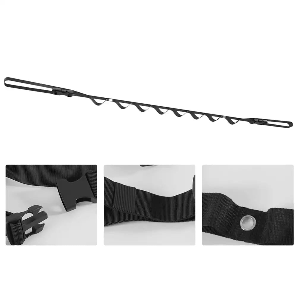 Retractable Portable RV Clothes Drying Line - Black / Portable Laundry Line - SS