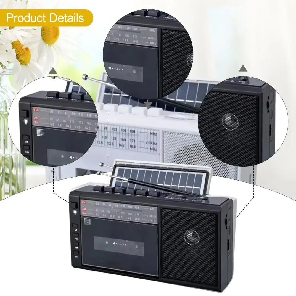 Retro Cassette Player with SD Card & Radio - SS