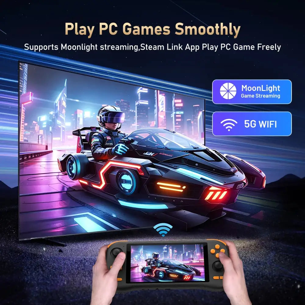 Retro Handheld Console – 5.5’’ Touchscreen Android 14 Rechargeable Battery - 9eight5
