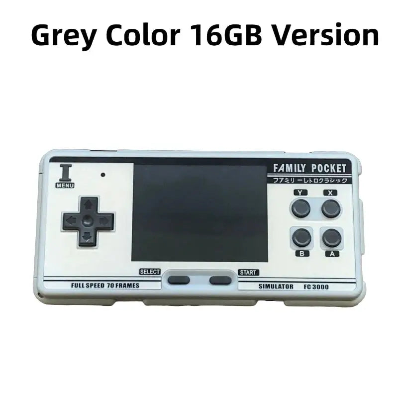 Retro Handheld Game Console – 16GB 5000+ Games - Grey / Game Console - 9eight5