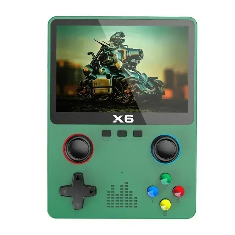 Retro Handheld Game Console 3.5’’ – 128GB (different colours and storage available) - Green / 32G 10000 GAMES / Gaming