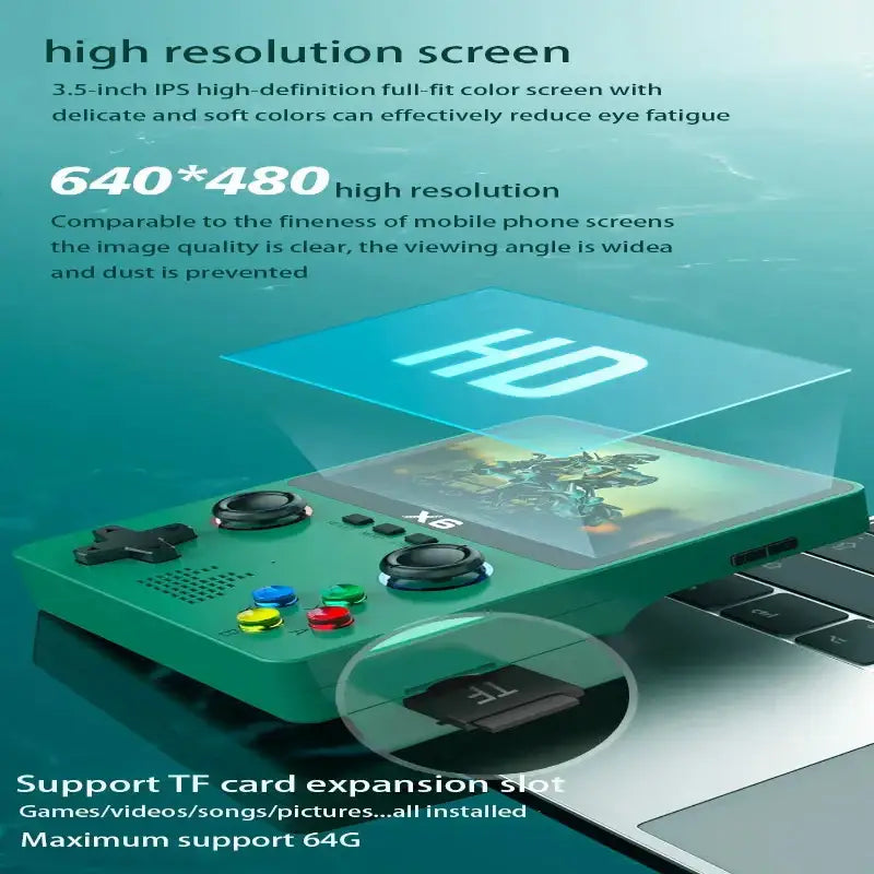 Retro Handheld Game Console 3.5’’ – 128GB (different colours and storage available) - 9eight5