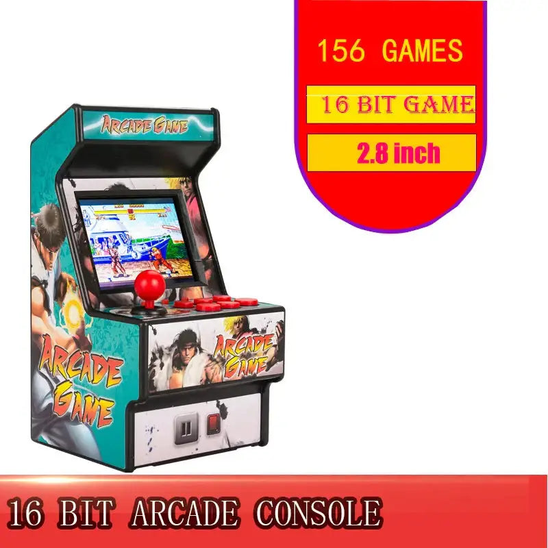 Retro Mini 16-Bit Handheld Game Console – 156 Built-in Games (5 colours available) - 9eight5