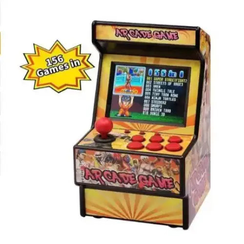 Retro Mini 16-Bit Handheld Game Console – 156 Built-in Games (5 colours available) - Orange / Game Console - 9eight5