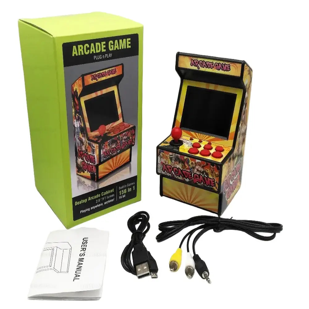 Retro Mini 16-Bit Handheld Game Console – 156 Built-in Games (5 colours available) - 9eight5