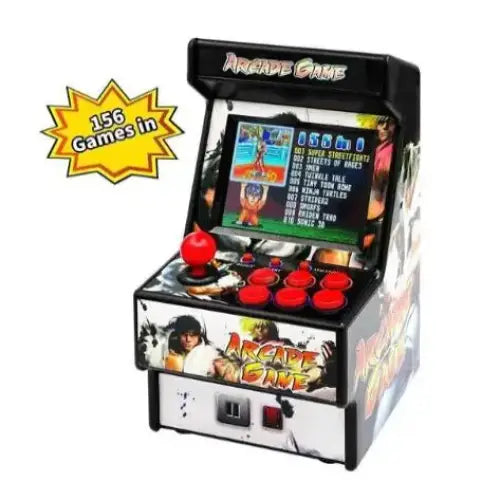 Retro Mini 16-Bit Handheld Game Console – 156 Built-in Games (5 colours available) - Black / Game Console - 9eight5