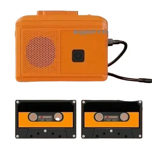 Retro Tape Player USB MP3 Converter - Tape Player / Orange - SS