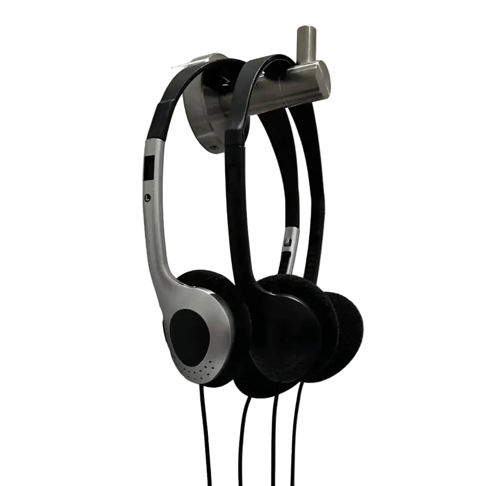 Retro Wired Over-Ear Headphones 3.5mm MP3 Walkman Style Earbud Hip Hop Trend Personality Sports Headset - sliver