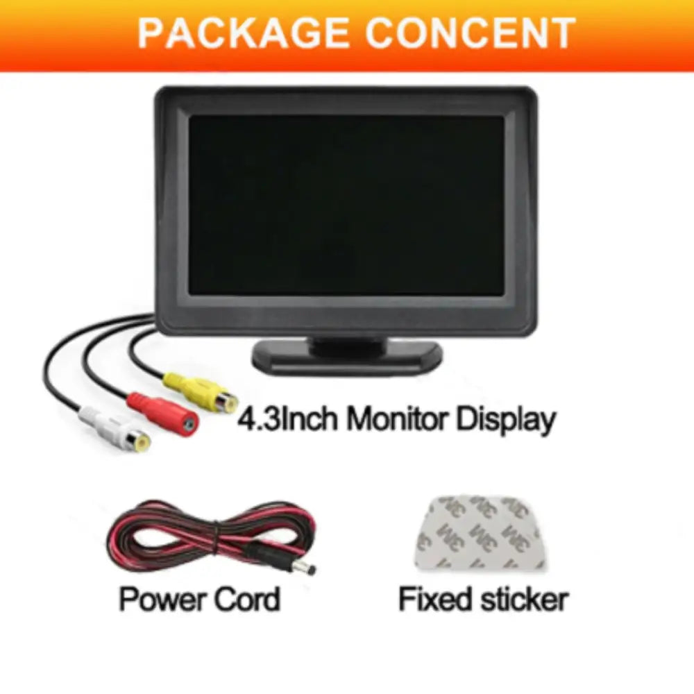 Reversing Camera - 4.3’’ (5 various types available) - 4.3Inch Display - HBC