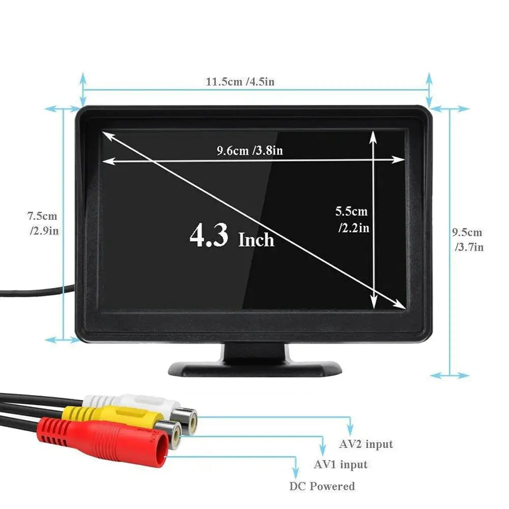 Reversing Camera - 4.3’’ (5 various types available) - HBC