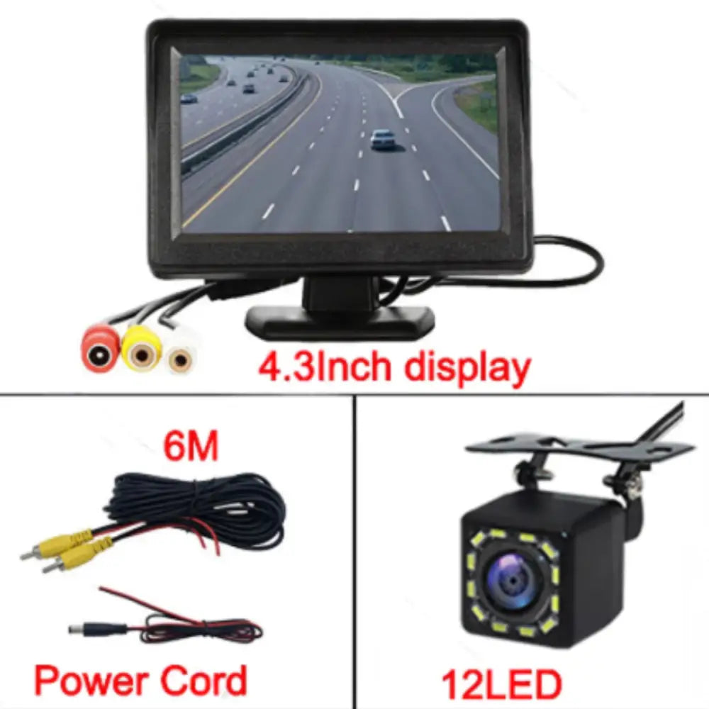 Reversing Camera - 4.3’’ (5 various types available) - X120-12LED Camera - HBC