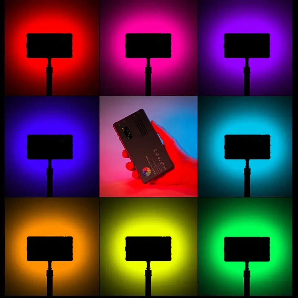 RGB LED Camera Light Panel for Vlog & DSLR - SS