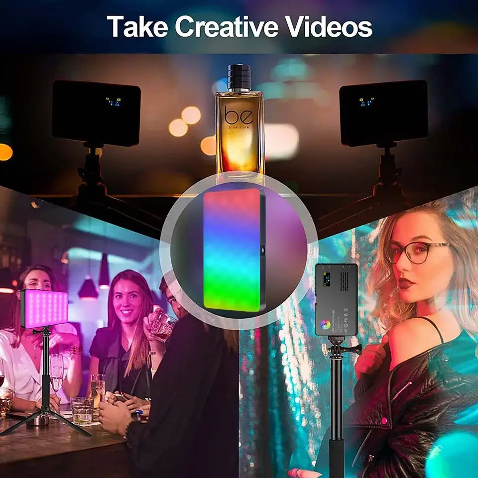 RGB LED Camera Light Panel for Vlog & DSLR - SS